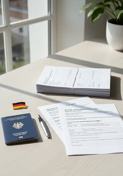 Unterstützung bei der Beantragung von Aufenthalts- & Arbeitserlaubnis